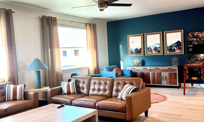 American Fork Haus | Stunning 4-BR Townhome – Family-Friendly, Biking Trails, Pool, and Games!