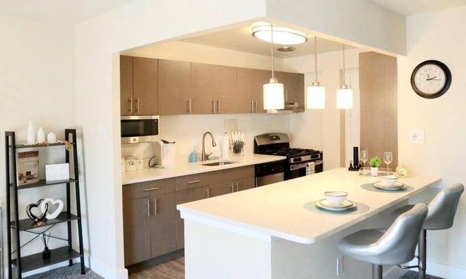 Downtown Eigentumswohnung | Stunning Spacious 2bd Apt w/ King Bed - Downtown/5 Min To DC/Free Garage Parking