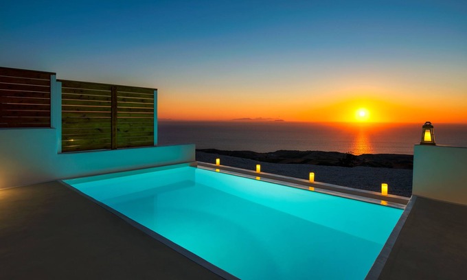 Vourvoulos Haus | Suite Sea View with Loft & Private Pool - Siete Mares Luxury Suites