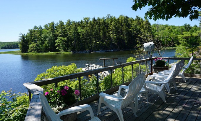 Arrowsic Haus | Sommer Home mit Deep Water Frontage und Dock