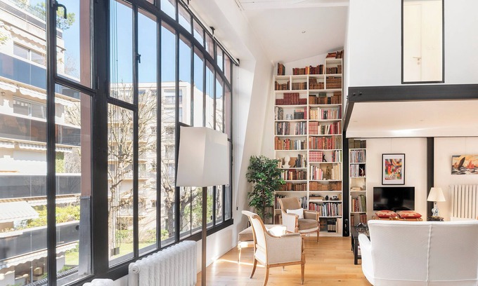 Auteuil Wohnung | Sonniges Duplex in Paris-Auteuil, bei Roland Garros - für 5 Personen