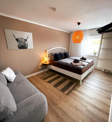 Detmold Wohnung | Sunset View - Design Apartment Hermannsblick, Parkplatz, Balkon