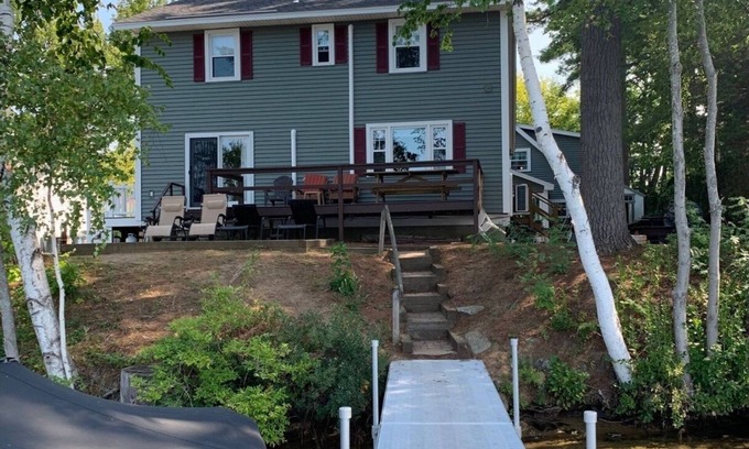 Lochmere Haus | Sunset View Lake Front Living with Dock & Boat Ramp on Lake Winnisquam