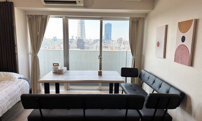 Sumida Wohnung | Super Skytree View/Asakusa area/Direct train to Shibuya,Shinjuku/Penham House