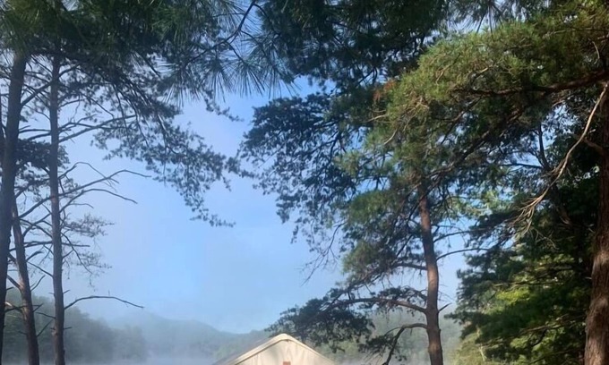 Pulaski Wohnmobilvermietung | Tentrr Signature Site - Water's Edge Campsite on Sunset Cove