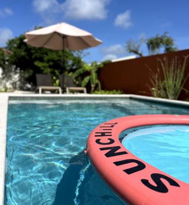 Santa Rosa Wohnung | Terra77 Tropical vacation home, private garden, pool, parking and BBQ