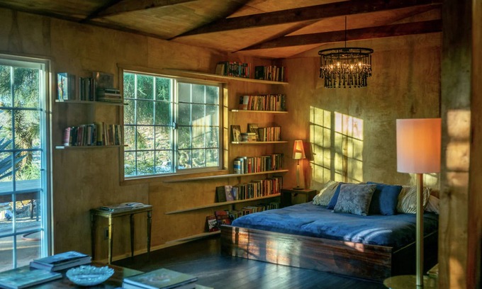 Morongo Valley Haus | The Library at The Sea of Tranquility w/ Pool, Hot Tub & Outdoor Kitchen