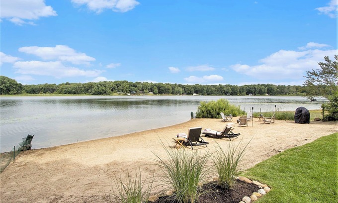Sturgis Haus | The Maple & Oak - Lakefront Home with Private Beach