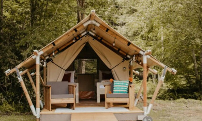Flag Pond Kabine | The Sorrell Unit 2 - Glamping Retro