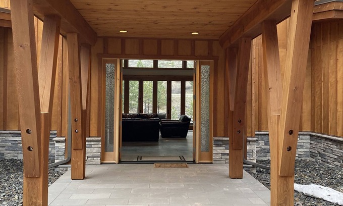 Alberton Haus | Timber Frame home on Clark Fork River