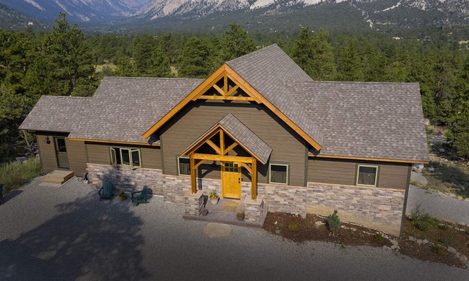 Nathrop Haus | Timber Frame Home with Spectacular View of Chalk Cliffs and Canyon