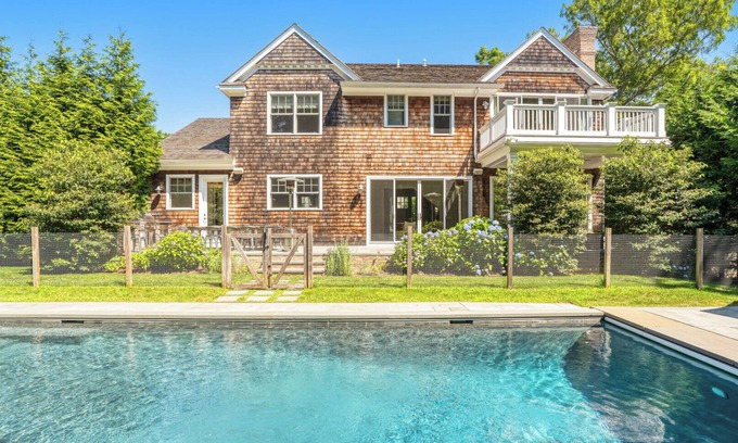 Bridgehampton Haus | Timeless Hamptons style Beach Home, heated saltwater pool, expansive deck,...