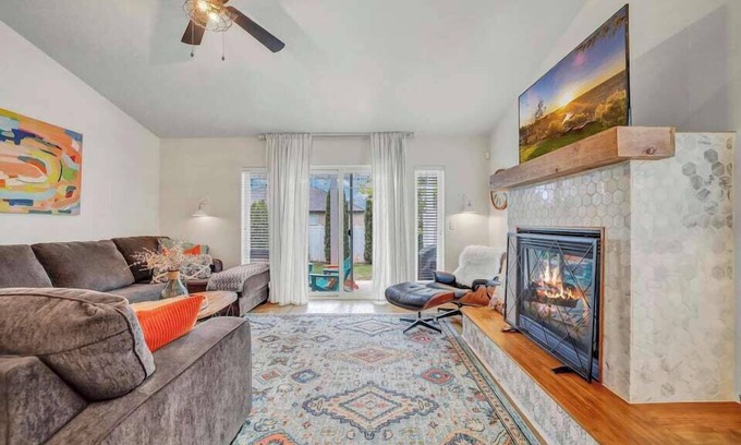 Twin Falls Haus | "Top-notch!" Family Fun HQ – games, fire pit, and a king suite for the grown-ups