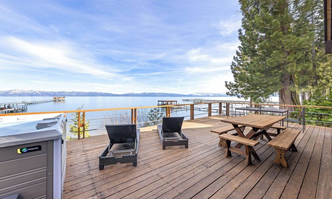 Tahoe Woods Haus | Towering Pines By Tahoe Getaways - LAKE FRONT - Private Hot tub and Buoy