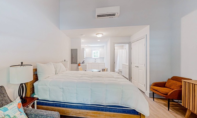 The Pines Haus | Town of Rehoboth Beach retreat with full kitchen, washer/dryer, fast WiFi, & AC