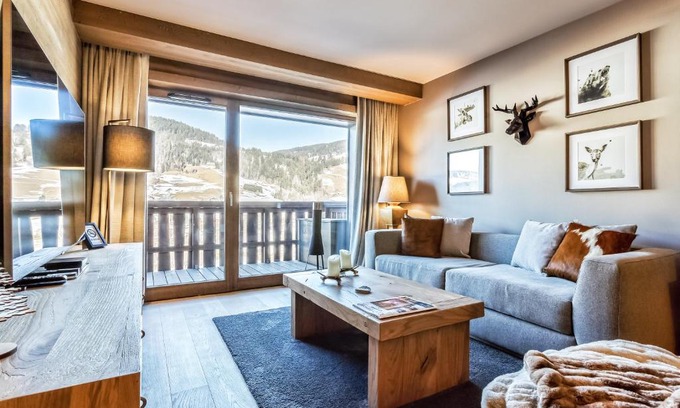 Megeve Wohnung | Très bel appartement avec Spa à Megeve Stallion D 25