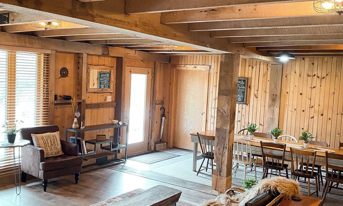 Fairborn Haus | Tucked beneath our historic 1895 German bank barn, is the Bunkhouse!
