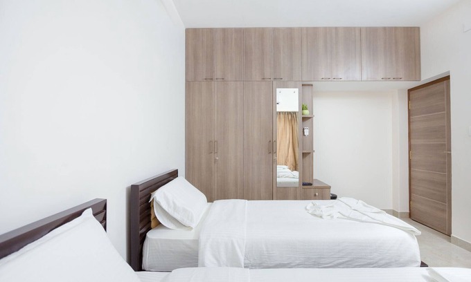 Mylapore Tiruvallikk Wohnung | Zweibettzimmer mit Frühstück