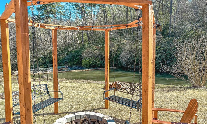 Tamassee Haus | TWO Home Resort ON a Private Waterfall!