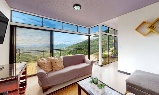 Santa Cruz de Leon Cortes Haus | Two-story retreat with incredible views, full kitchen, & fireplace