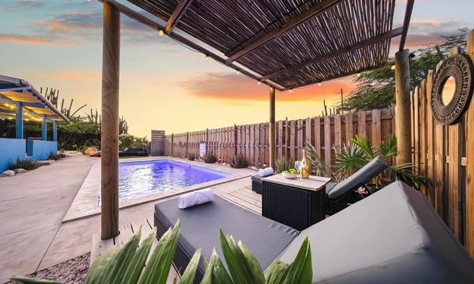 Tanki Leendert Haus | Unique 3br Arubian Oasis w/ Private Pool, BBQ and Beautiful Nature Surroundings