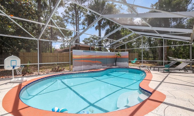 Port Saint John Haus | Unique A-Frame Heated pool & Firepit