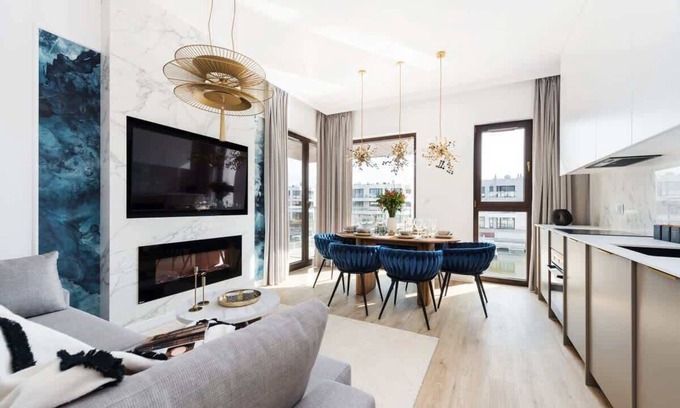 Orlinki Wohnung | Unique interiors in a seaside marina