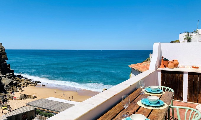 Azenhas do Mar Haus | Einzigartiges romantisches Strandhaus am Atlantischen Ozean