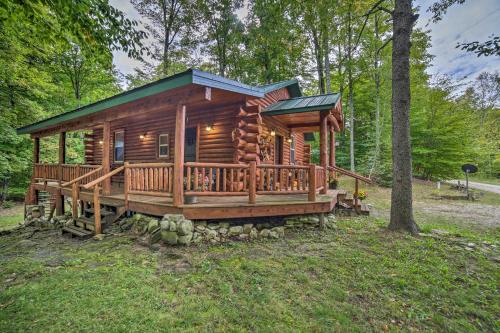 Manistique Haus | Updated Manistique Log Cabin, Yard and Fire Pit