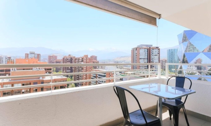 Apoquindo Wohnung | Upper Views 2D Wifi, Balcony & Parking