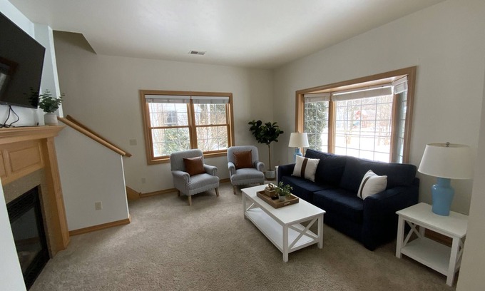 Fish Creek Haus | Upscale Downtown Fish Creek Two-Level Condo/Townhome