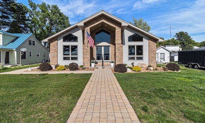 Silver Lake Haus | Upscale Lakefront Oasis: Private Dock, Dune Views, Firepit!