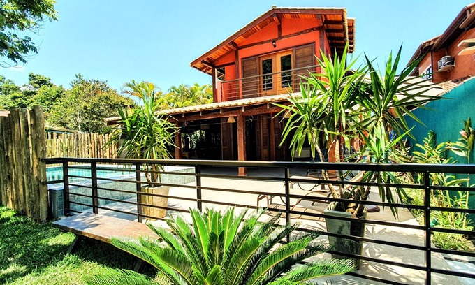 Guaeca Haus | VILA GUAECÁ - Charme und Komfort 3 Minuten vom Meer entfernt | 5 SCHLAFZIMMER MIT WIFI, HIMMEL, AR-FERNSEHER