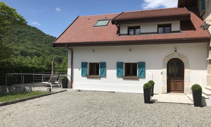 Sevrier Haus | Villa 200 m vom See von Annecy mit Terrasse und Parkplatz