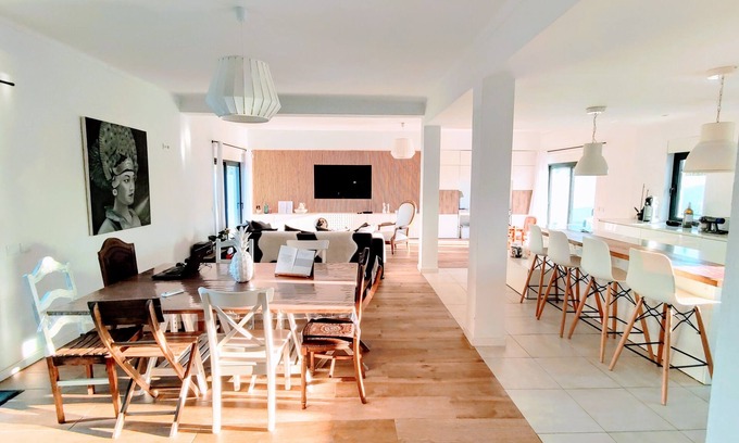 Santa Luzia Haus | Villa 800m vom Hafen von Santa Luzia und den Stränden entfernt