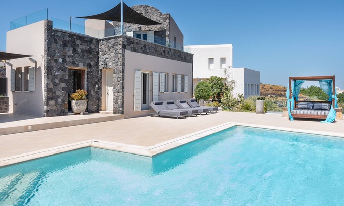 Vourvoulos Haus | Villa 'Amaranthine' mit privatem Pool, WLAN und Klimaanlage