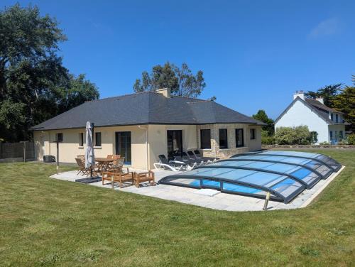 Plestin-les-Greves Haus | Villa de bord de mer avec piscine privée
