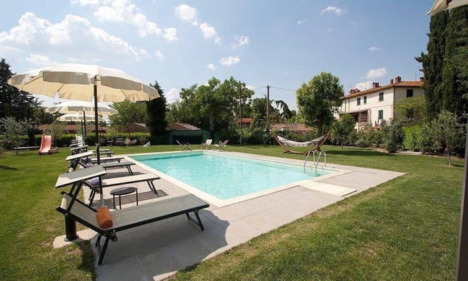 Cortona Haus | Villa Fastia Grande: Eine schöne Wohnung, die das gesamte Obergeschoss einer Villa abdeckt.