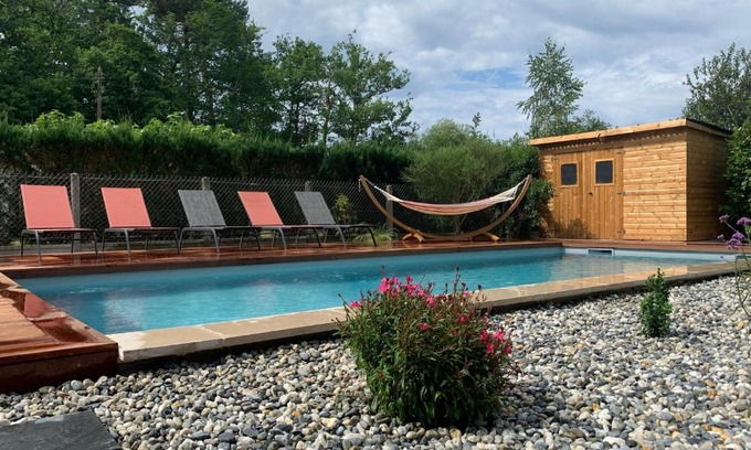 Azur Haus | Villa Le Faré 10 min des plages - Climatisée - 8 Pers - Piscine Chauffée du 1er mai au 30 sept -