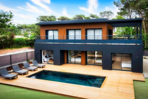 Lacanau-Ocean Villa | Villa Sunset 1 prestigious heated swimming pool sea view for 8 people