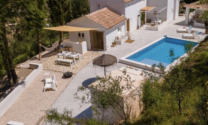 Encinarejo de Cordoba Villa | Vista Las Colinas - Panoramablick mit privatem Pool