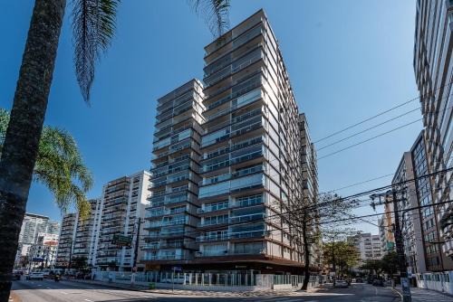 Santos Wohnung | ViSTA MAR GONZAGA com Wi-Fi e Enxoval