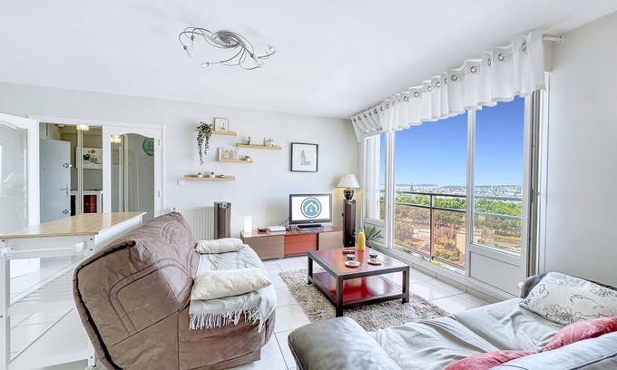 Europe Wohnung | Vue mer/ville à 180° et véranda pour ce beau T3