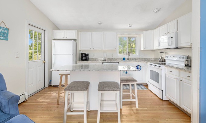 Saunderstown Haus | Walk to Private beach on Narrow river or drive to local beaches.