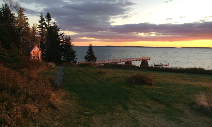Bernard Kabine | Waterfront Kabine mit eigenem Steg und Kopfsteinpflaster Strand
