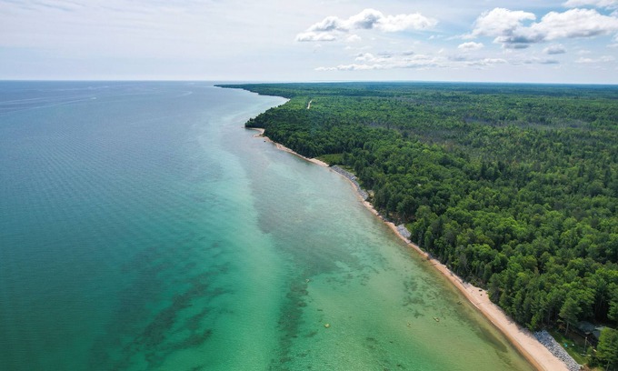 Cheboygan Haus | Waterfront Cheboygan Home w/ Fire Pit