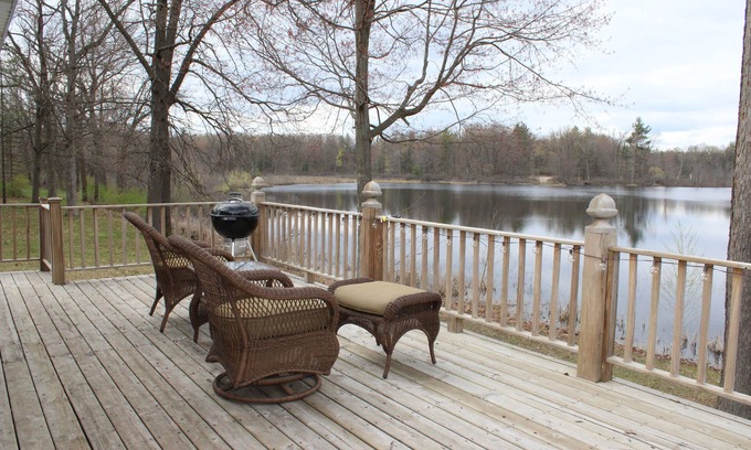 Fenwick Haus | Waterfront Home in the Flat River Game Area -- Amazing for birdwatching!
