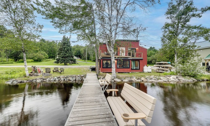 Rockwood Haus | Waterfront 'Little Red Camp' on Moose River