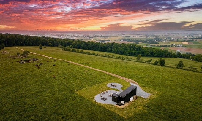 Gap Haus | we invite u to come experience this off grid tiny home on top of a grassy hilltop.