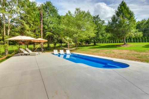 West Union Haus | West Union Home with Saltwater Pool on 2 Acres!